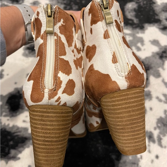 Cow Print Booties - Picture 3 of 6